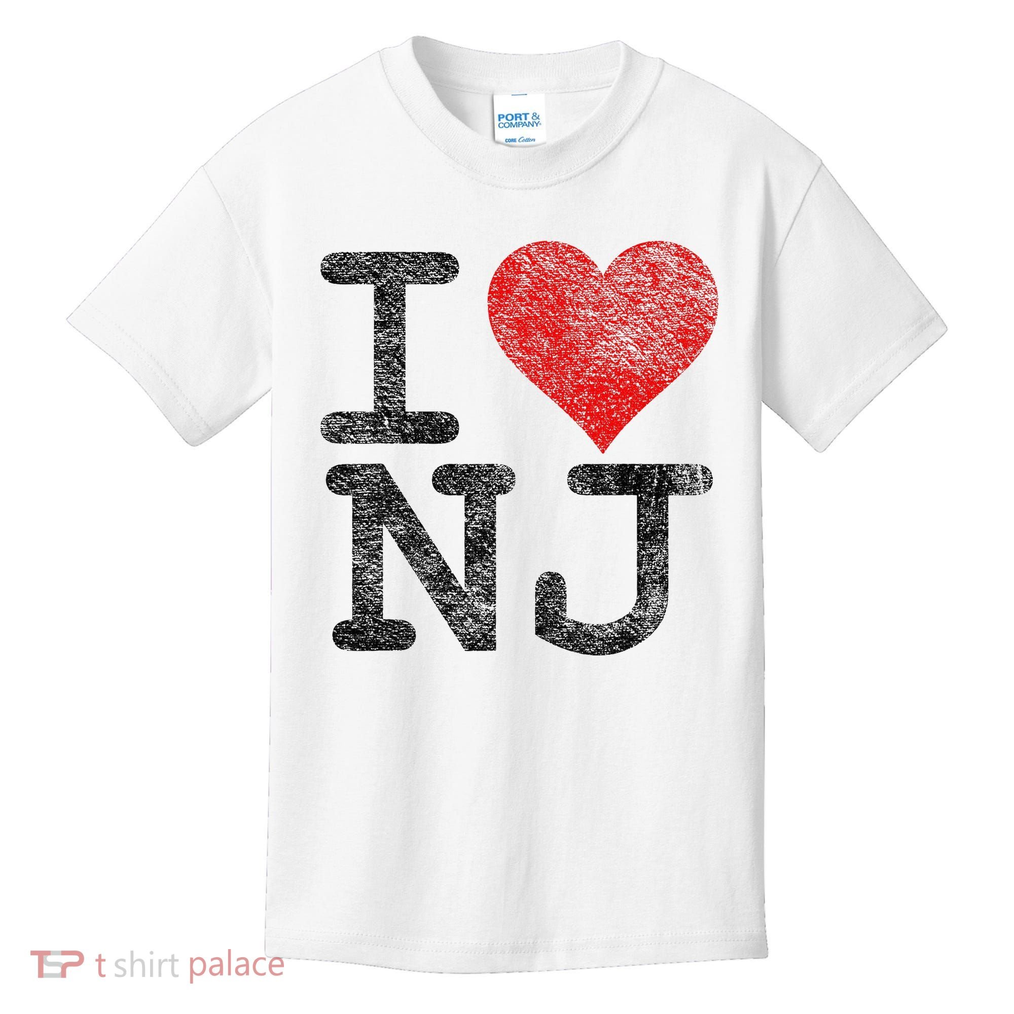 I Love New Jersey I Heart Nj Kids T-Shirt