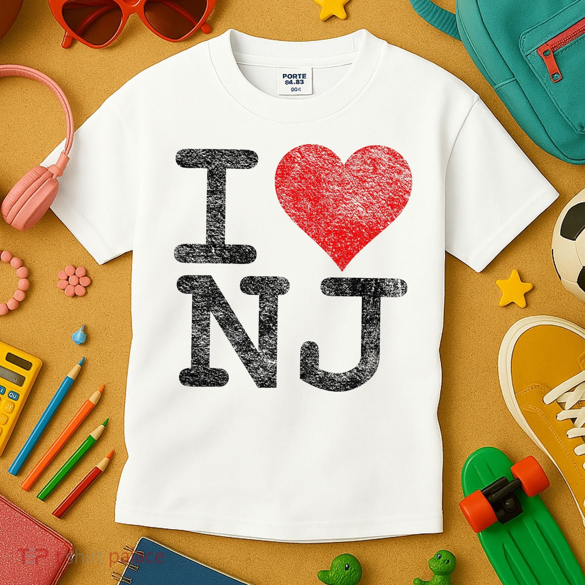 I Love New Jersey I Heart Nj Kids T-Shirt