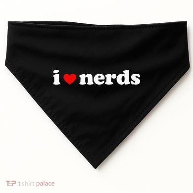 I Love Nerds USA-Made Doggie Bandana