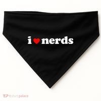 I Love Nerds USA-Made Doggie Bandana thumb 0