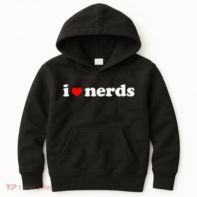I Love Nerds Kids Hoodie