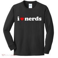 I Love Nerds Kids Long Sleeve Shirt thumb 0