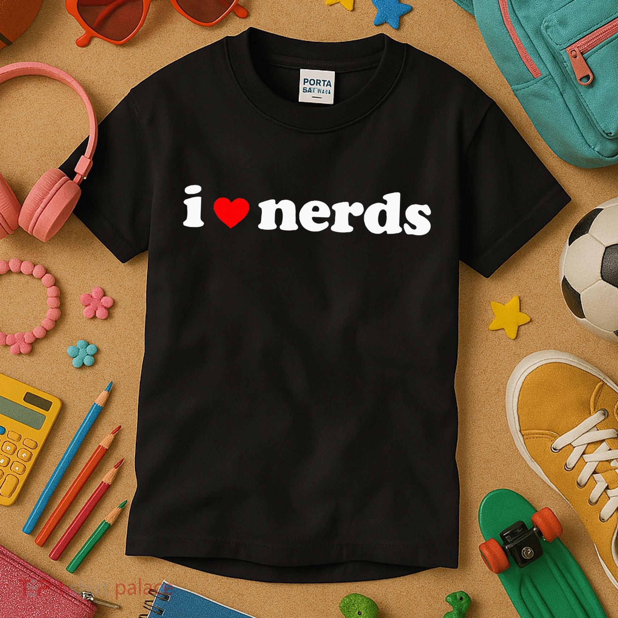 I Love Nerds Kids T-Shirt