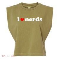 I Love Nerds Garment-Dyed Women's Muscle Tee thumb 0
