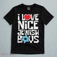 I Love Nice Jewish Boys Jews Hebrews Israelites Hanukkah  T-Shirt thumb 5