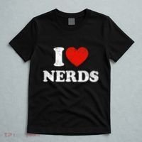 I Love Nerds Outfit Distressed I Heart Nerds T-Shirt thumb 5