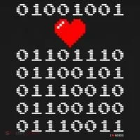 I Love Nerds I Heart Nerds In Binary Code For Geeks Doggie Tank thumb 4