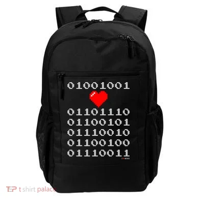 I Love Nerds I Heart Nerds In Binary Code For Geeks Backpack