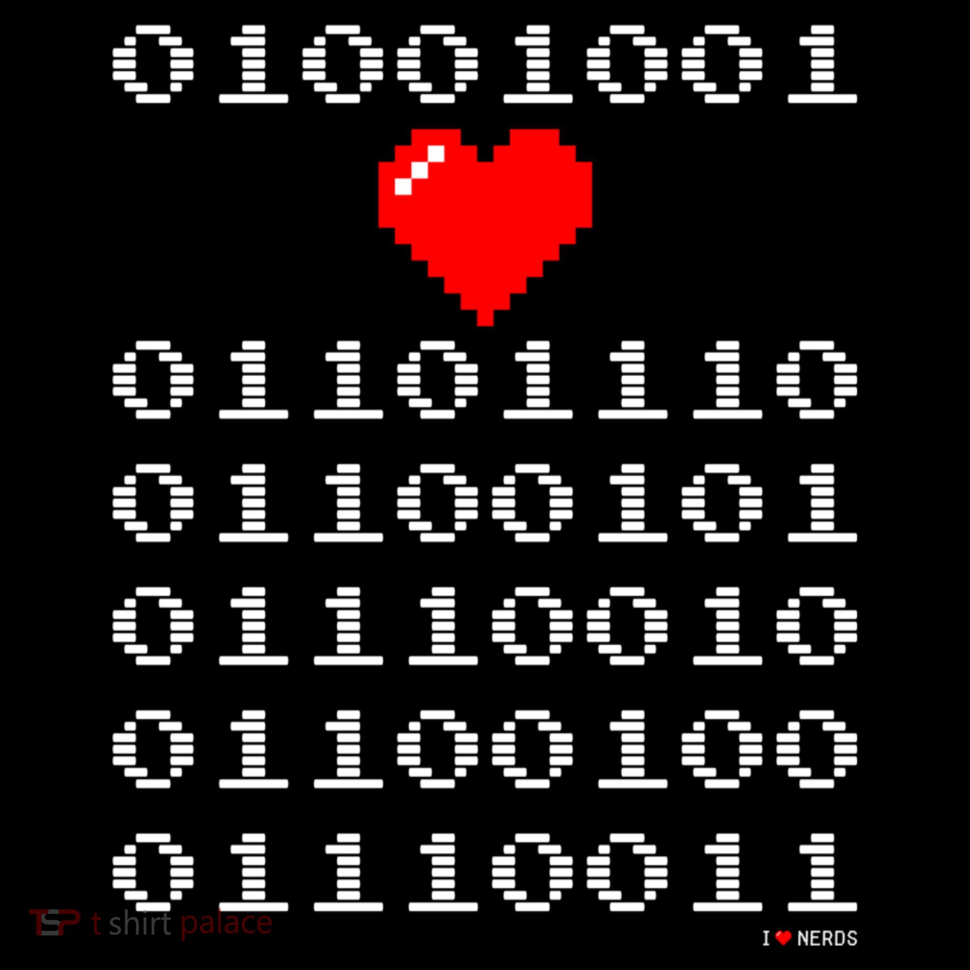 I Love Nerds I Heart Nerds In Binary Code For Geeks Bucket Hat