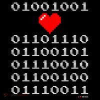 I Love Nerds I Heart Nerds In Binary Code For Geeks Women's Tank Top thumb 5