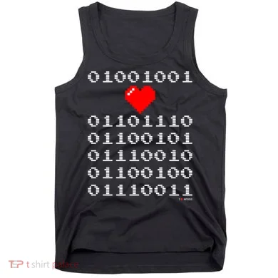 I Love Nerds I Heart Nerds In Binary Code For Geeks Tank Top