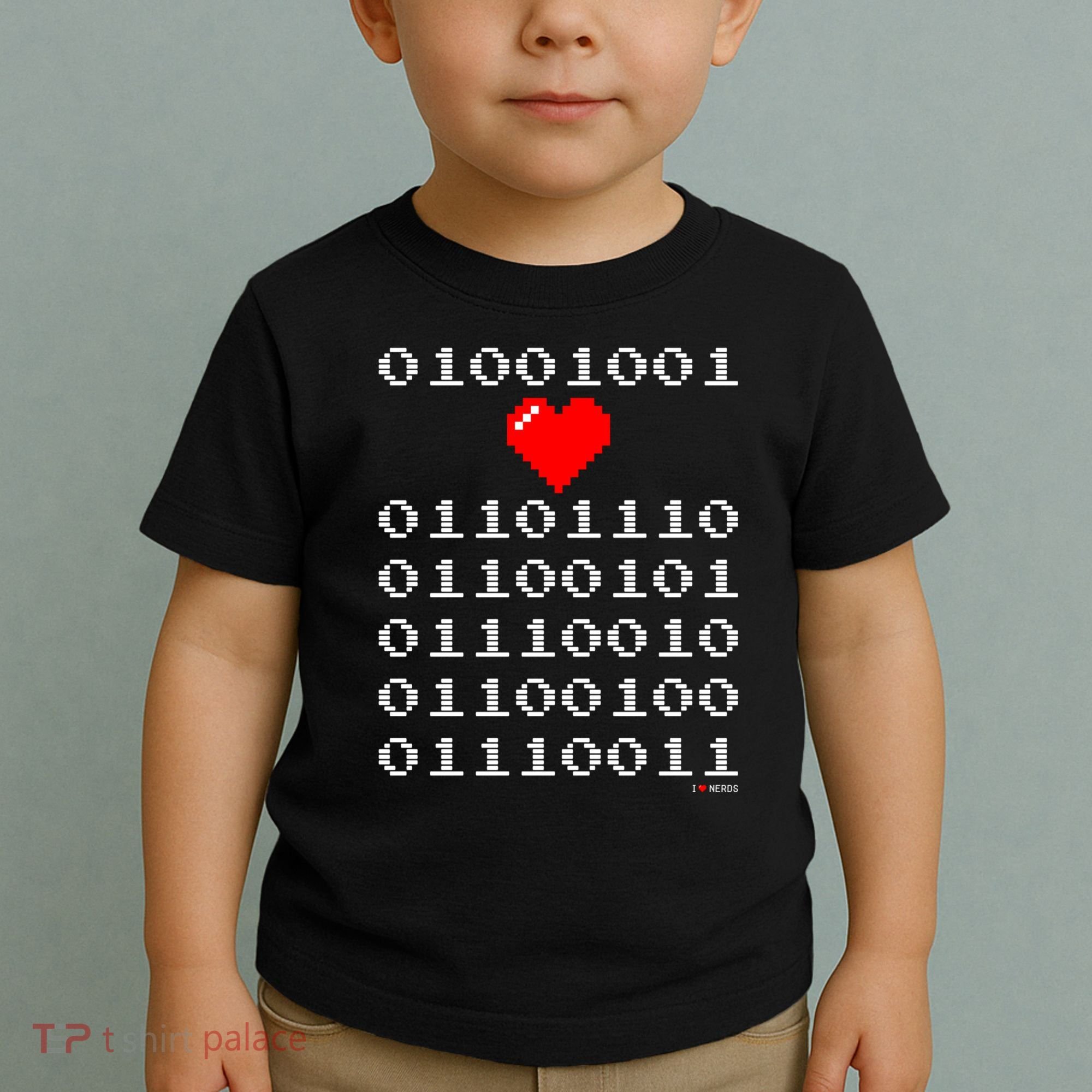 I Love Nerds I Heart Nerds In Binary Code For Geeks Toddler T-Shirt