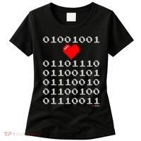 I Love Nerds I Heart Nerds In Binary Code For Geeks Women's T-Shirt thumb 0