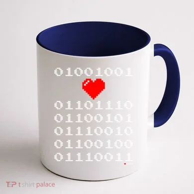 I Love Nerds I Heart Nerds In Binary Code For Geeks Coffee Mug back