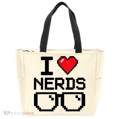 I Love Nerds For Science Or Book Lovers And Knowledge Geeks Tote Bag