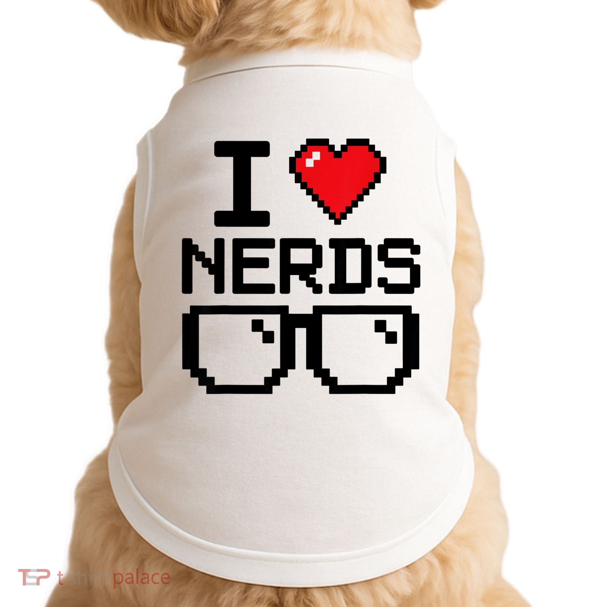 I Love Nerds For Science Or Book Lovers And Knowledge Geeks Doggie Tank