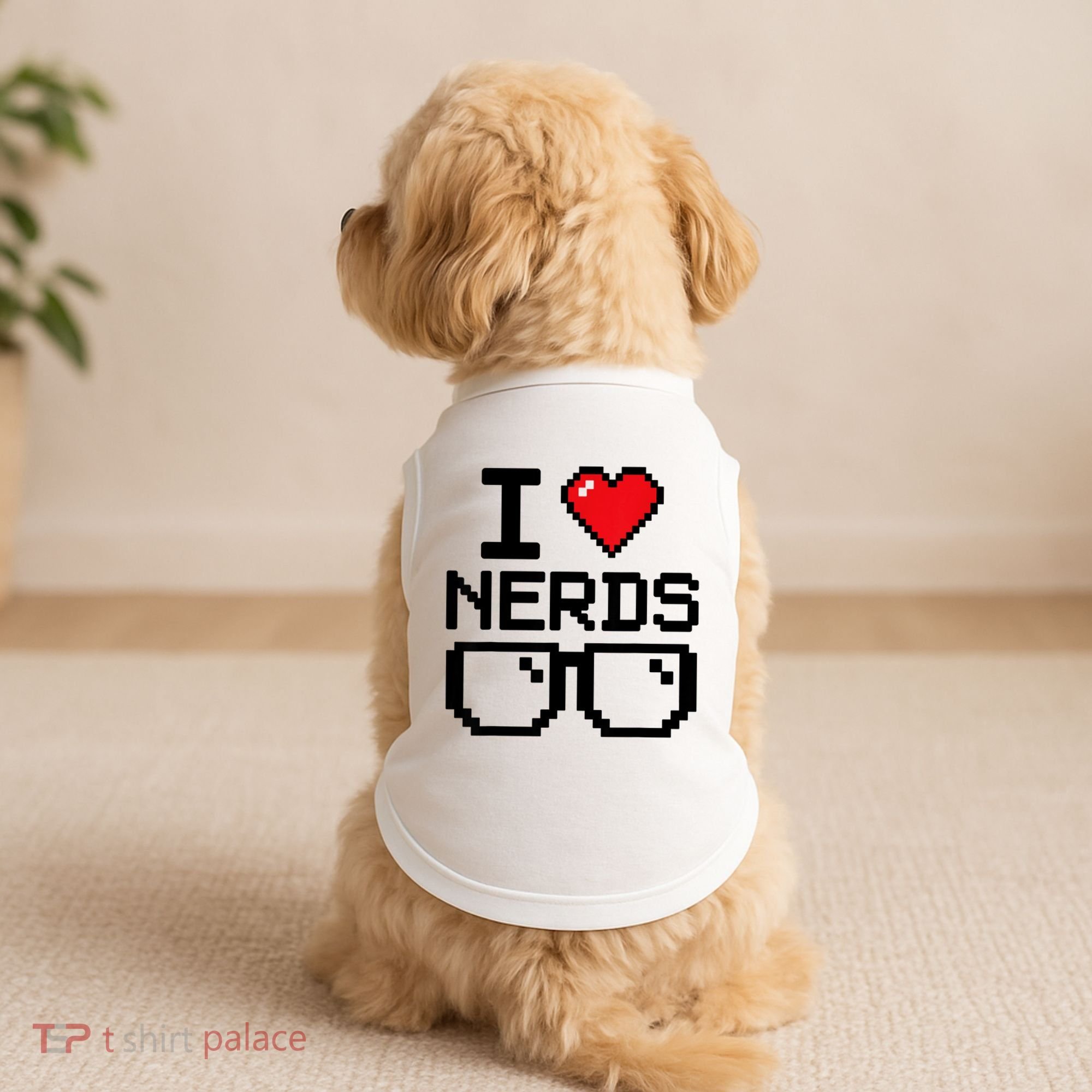 I Love Nerds For Science Or Book Lovers And Knowledge Geeks Doggie Tank