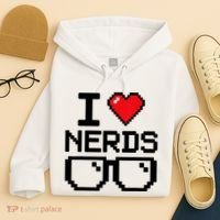 I Love Nerds For Science Or Book Lovers And Knowledge Geeks Hoodie thumb 4