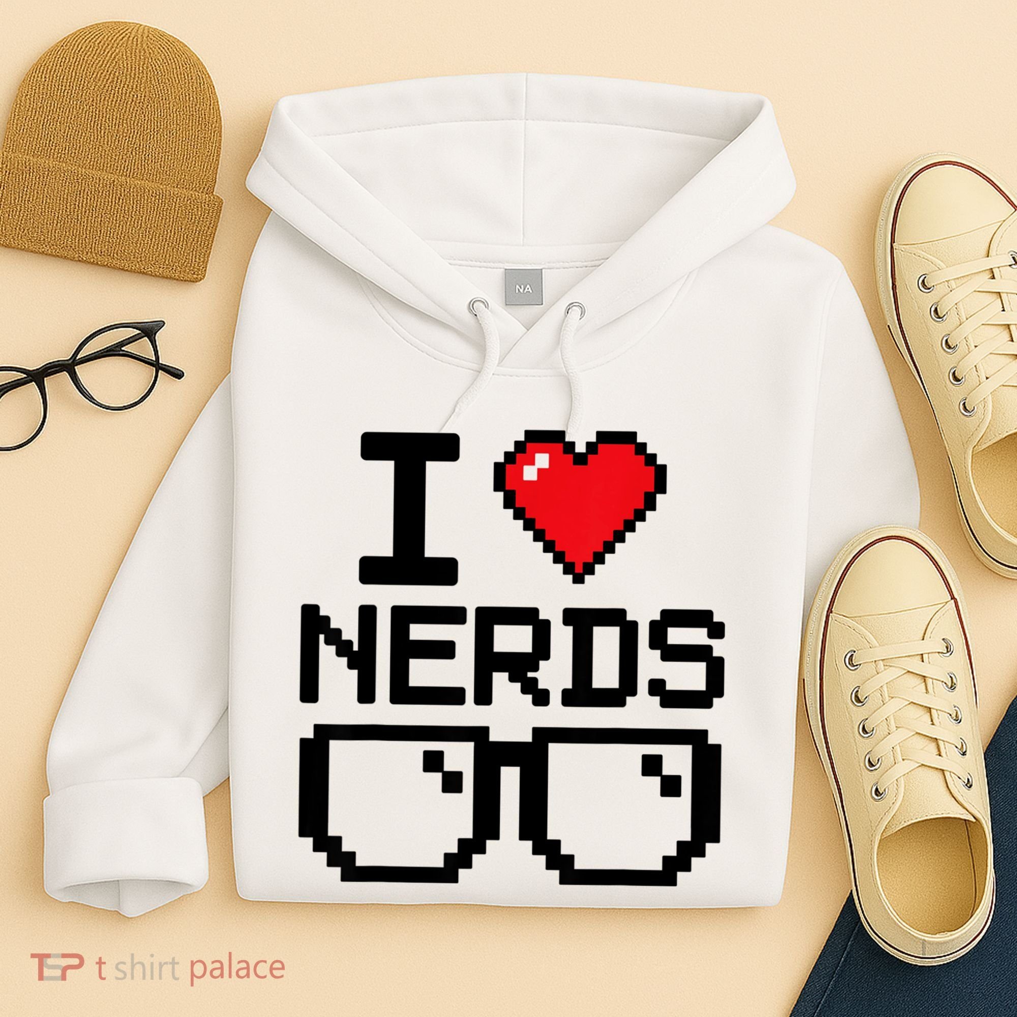 I Love Nerds For Science Or Book Lovers And Knowledge Geeks Hoodie