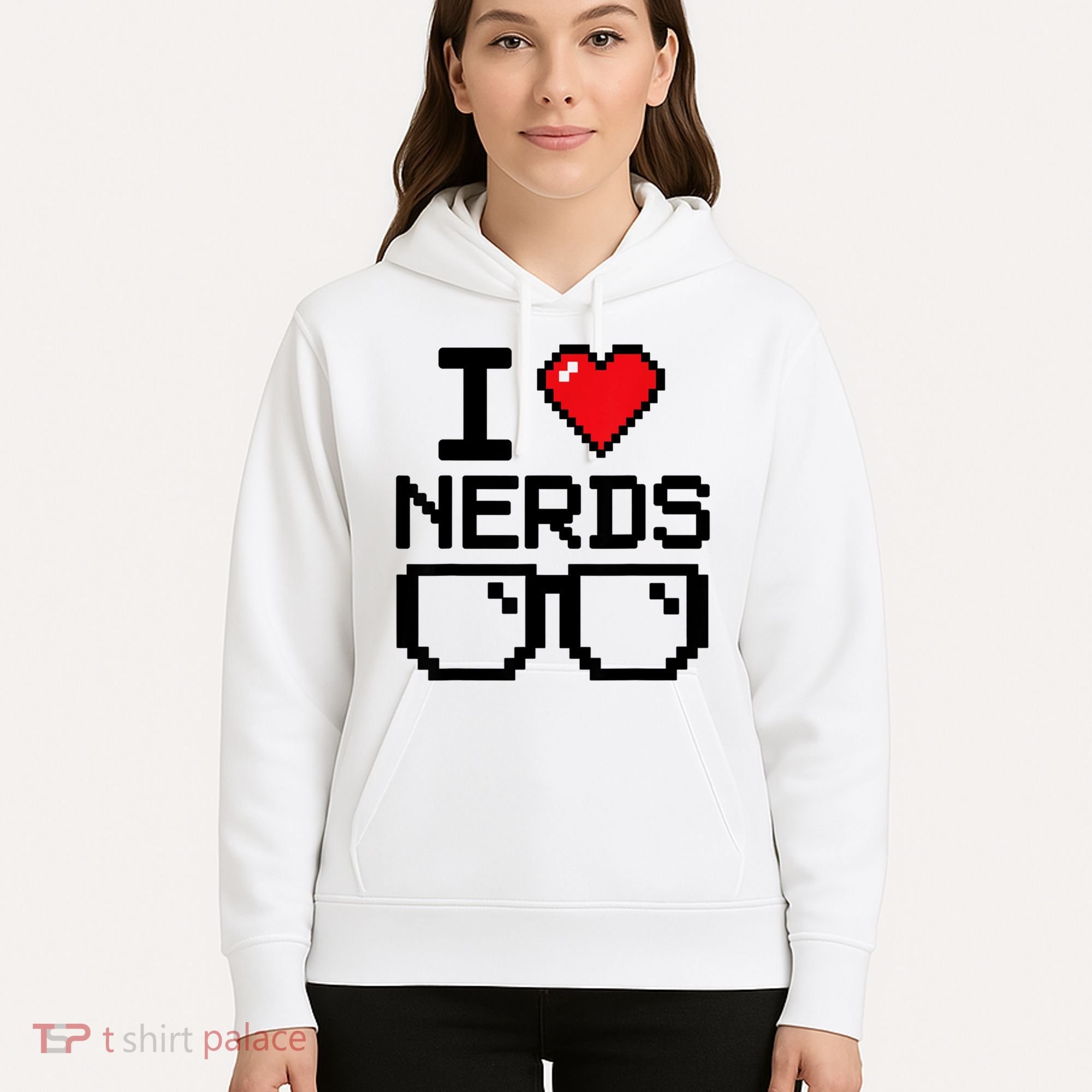 I Love Nerds For Science Or Book Lovers And Knowledge Geeks Hoodie