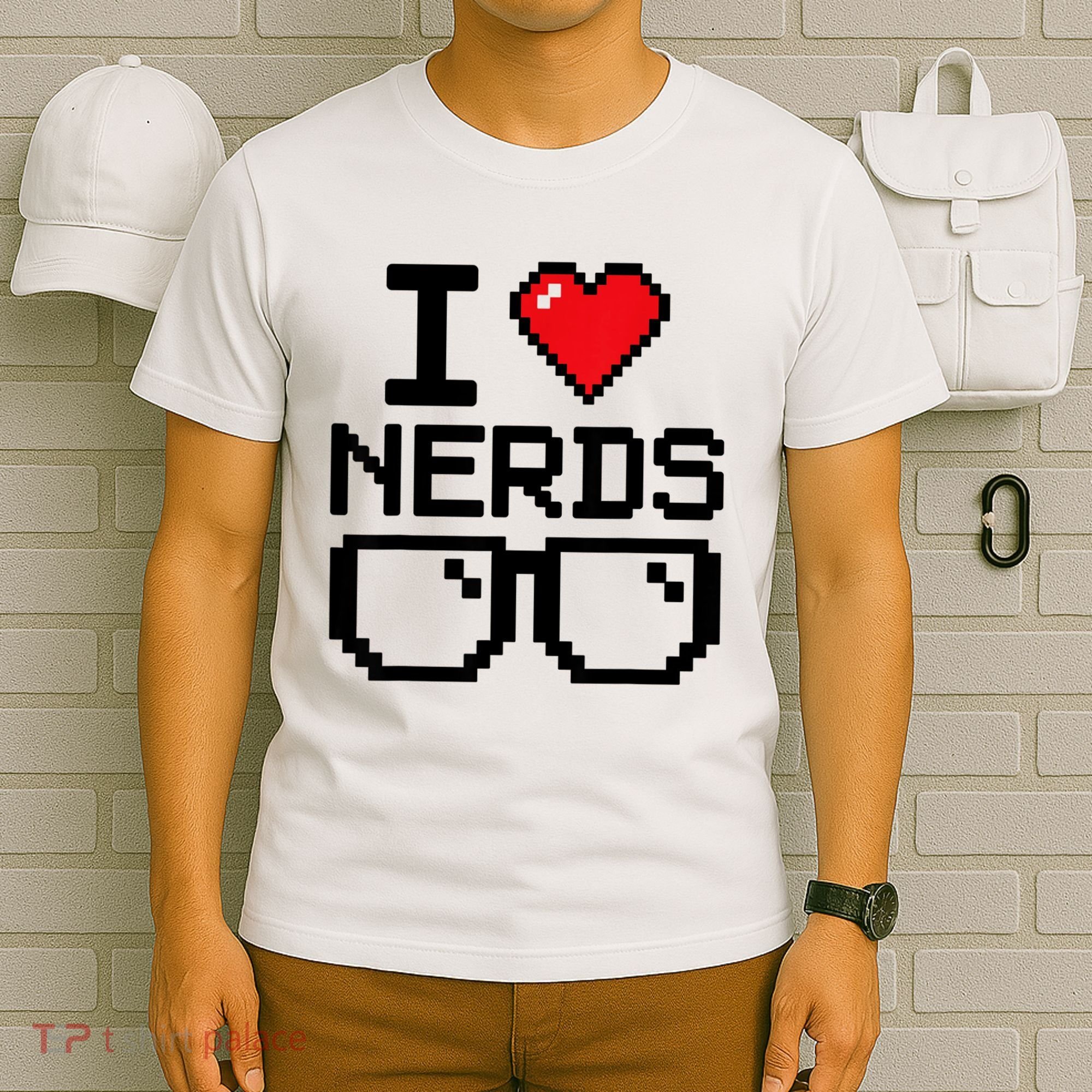 I Love Nerds For Science Or Book Lovers And Knowledge Geeks T-Shirt
