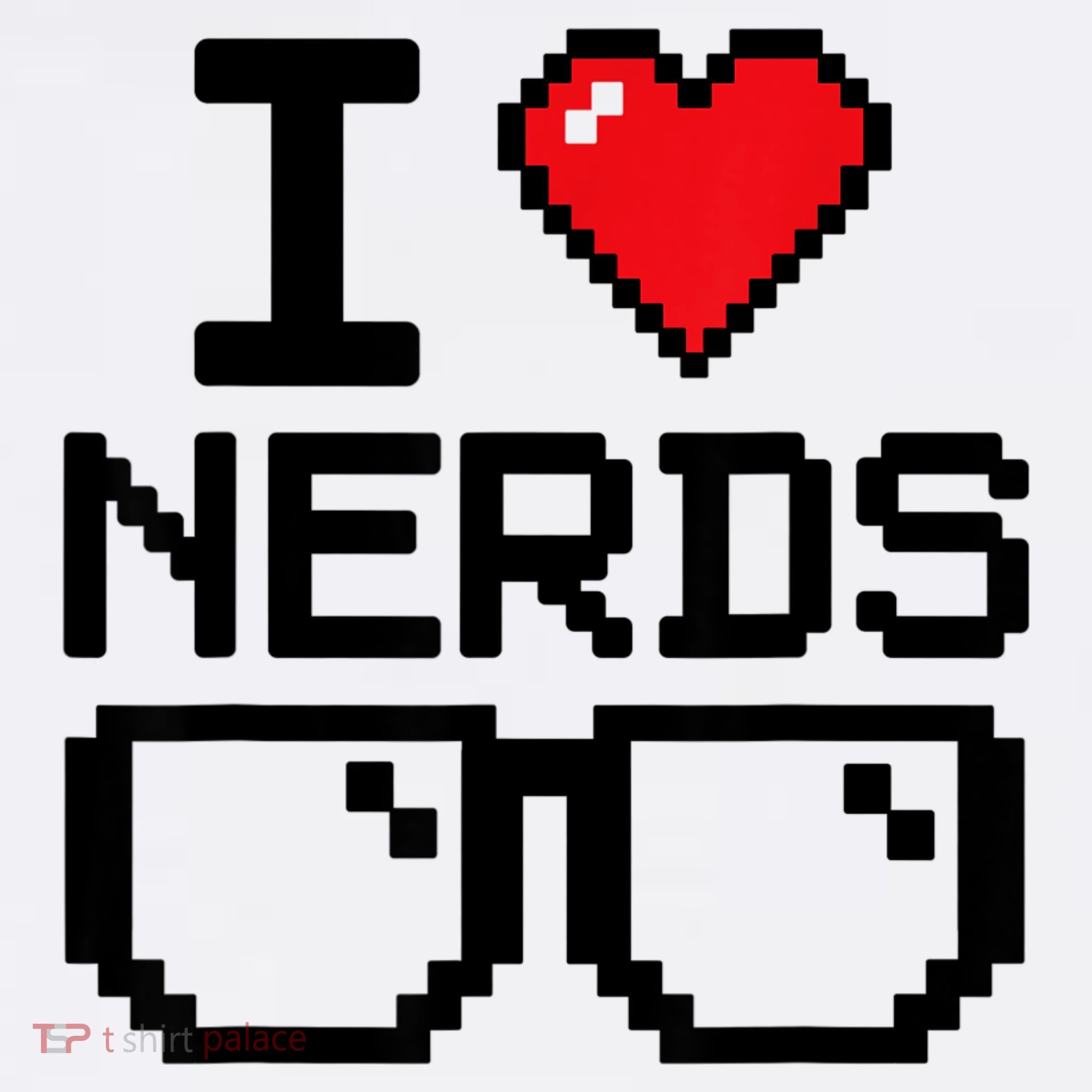 I Love Nerds For Science Or Book Lovers And Knowledge Geeks Button