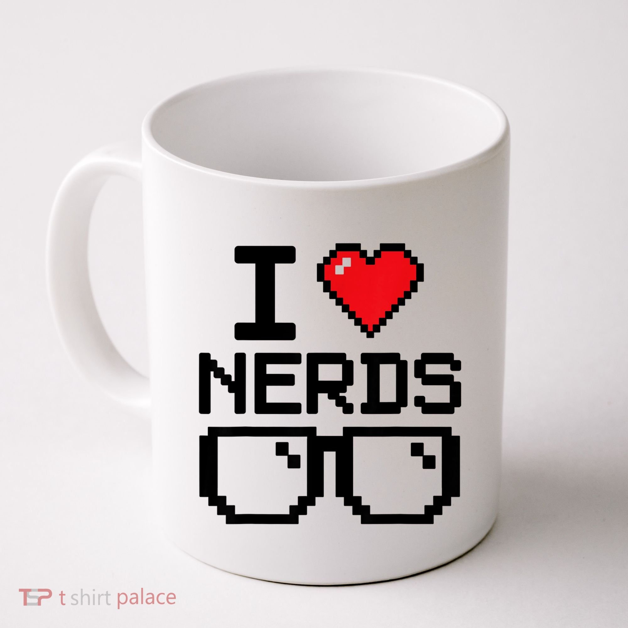 I Love Nerds For Science Or Book Lovers And Knowledge Geeks Coffee Mug