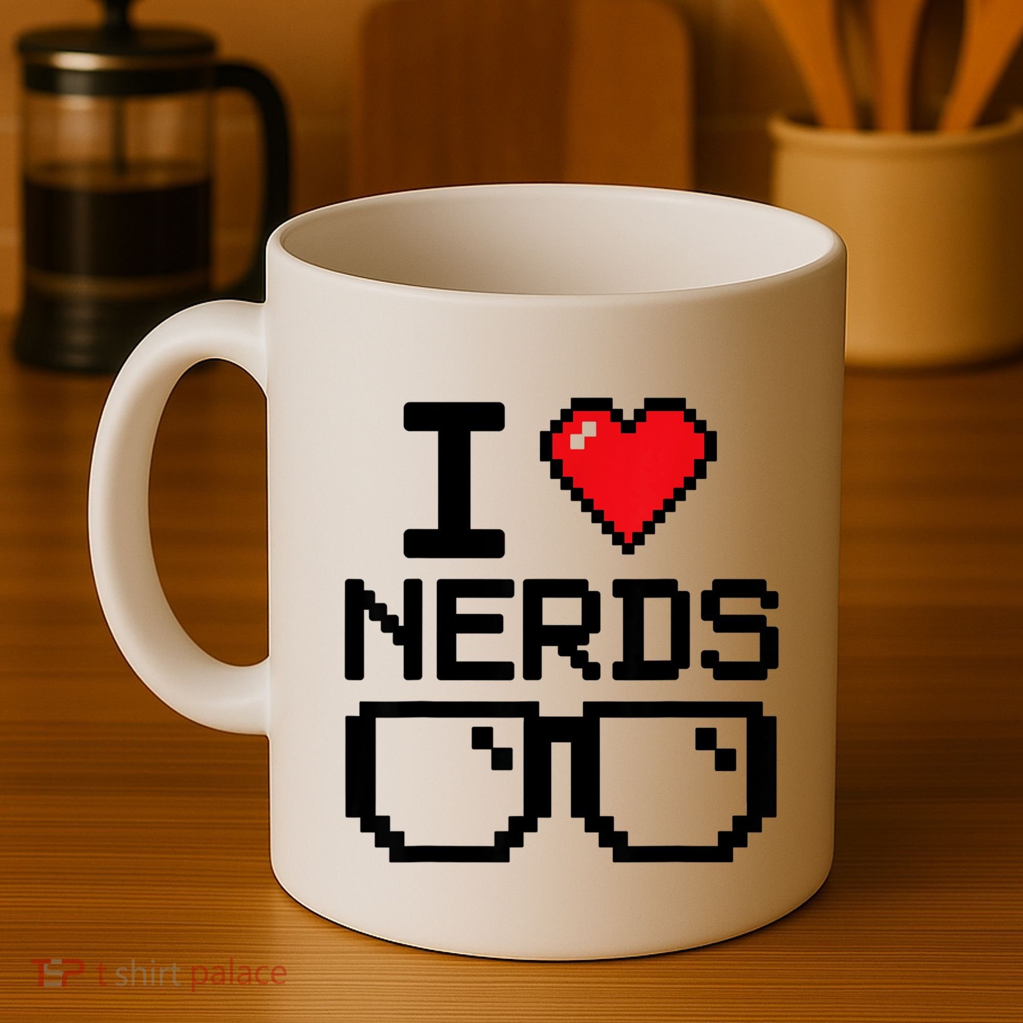 I Love Nerds For Science Or Book Lovers And Knowledge Geeks Coffee Mug