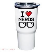 I Love Nerds For Science Or Book Lovers And Knowledge Geeks Tumbler thumb 0