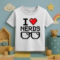 I Love Nerds For Science Or Book Lovers And Knowledge Geeks Toddler T-Shirt thumb 3