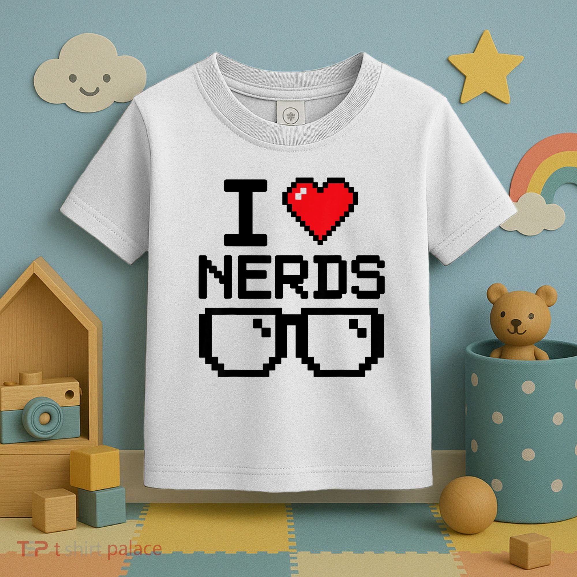 I Love Nerds For Science Or Book Lovers And Knowledge Geeks Toddler T-Shirt