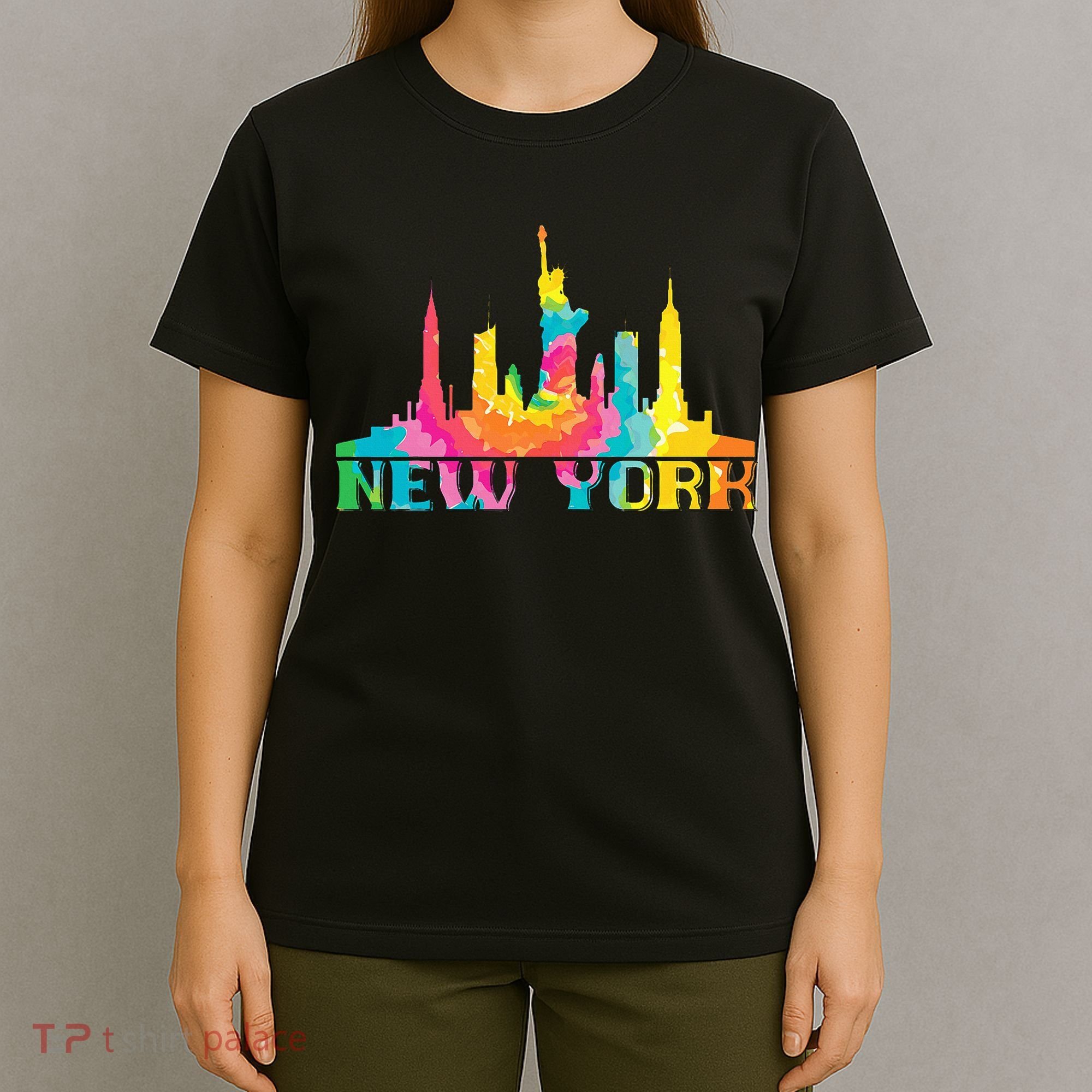 I Love New York City NYC Liberty Statue Brooklyn Tie Dye T-Shirt