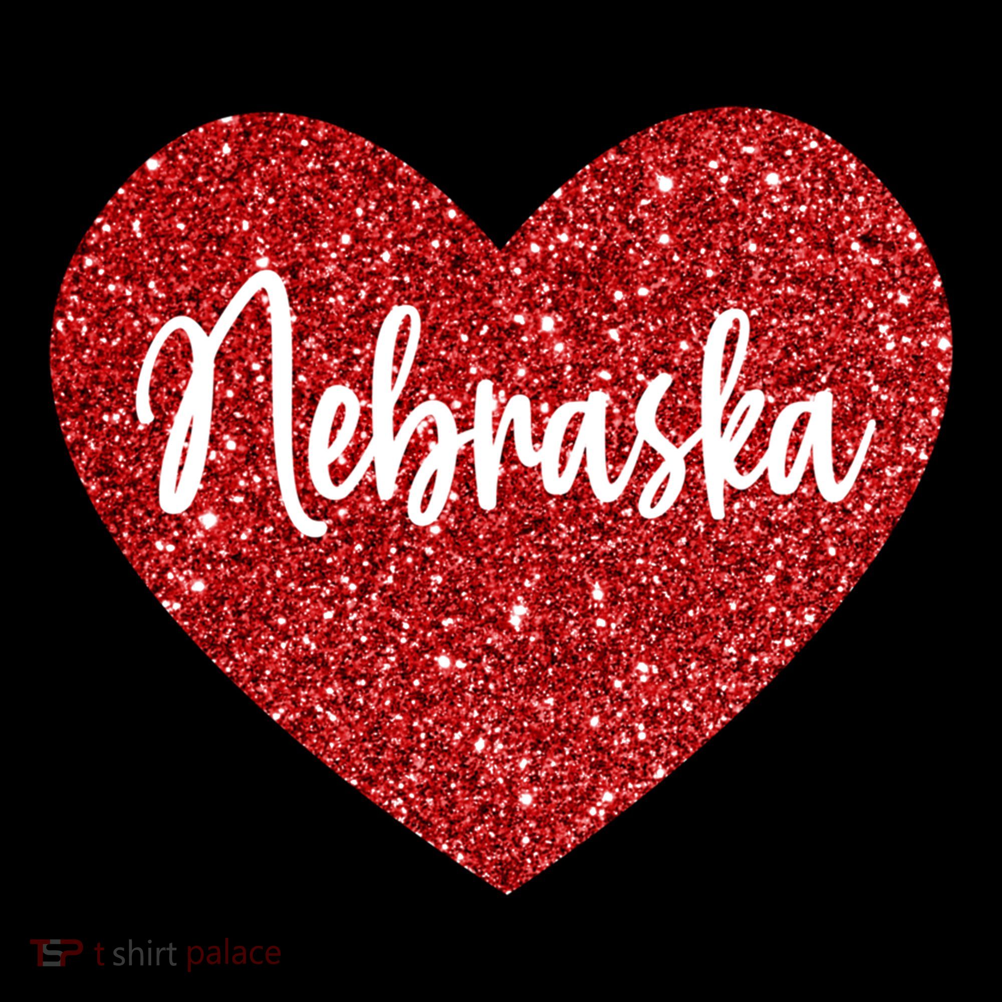 I Love Nebraska Usa Red Heart Gift Coffee Mug