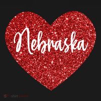 I Love Nebraska Usa Red Heart Gift Women's Hoodie thumb 2