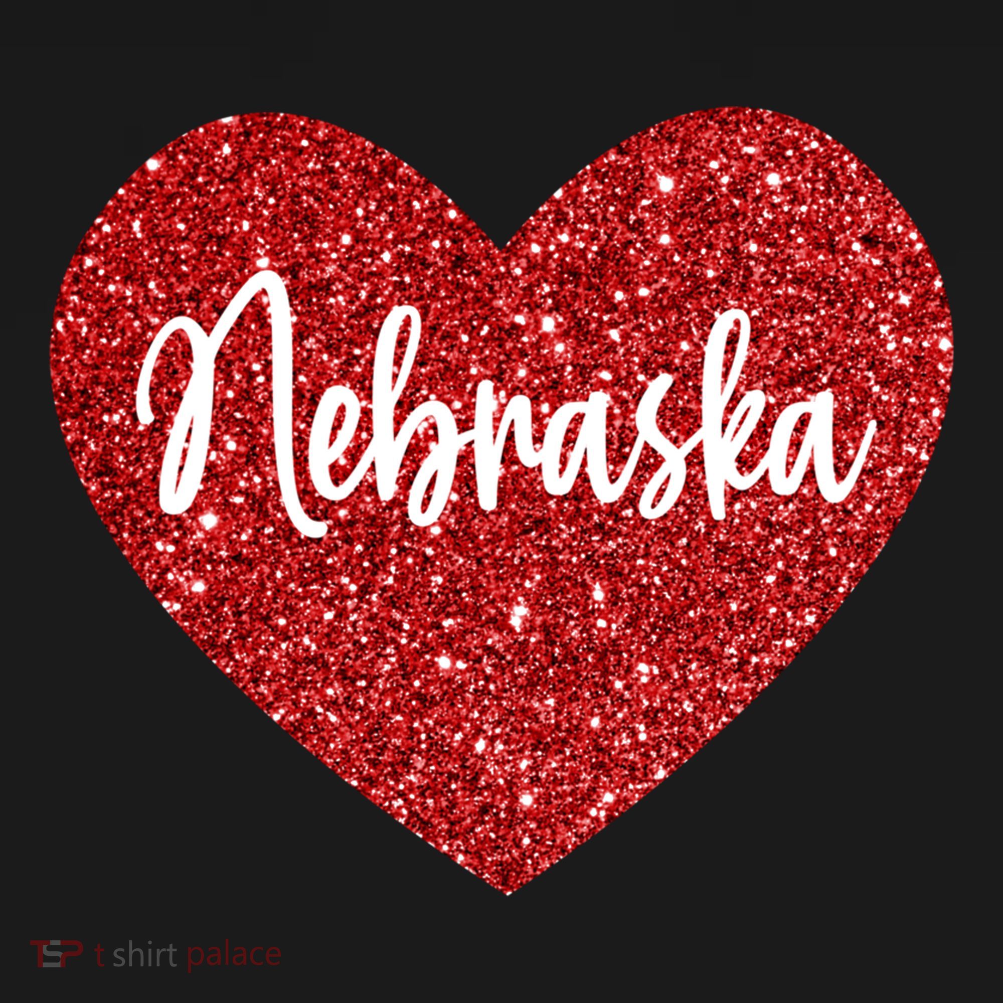 I Love Nebraska Usa Red Heart Gift Ornament
