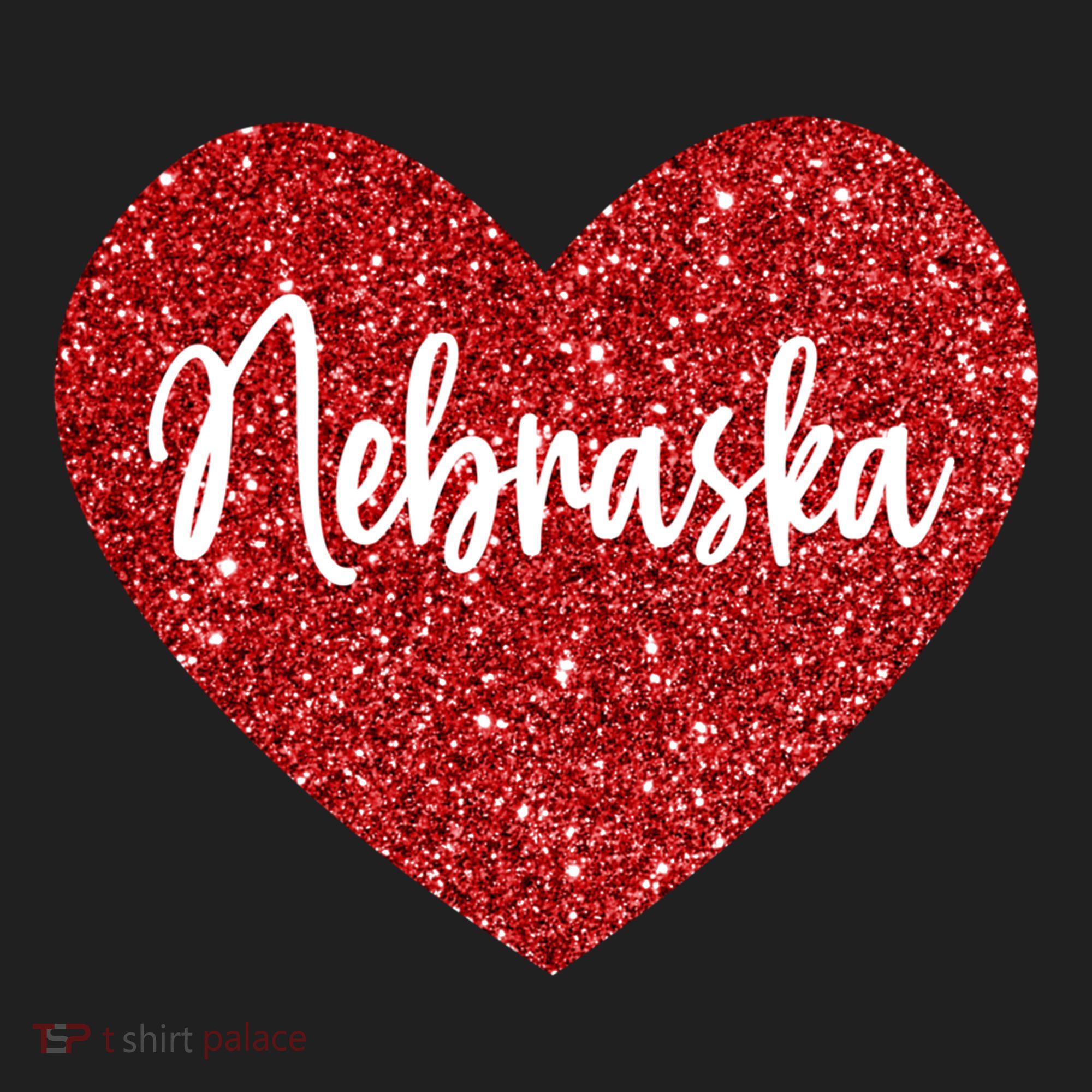 I Love Nebraska Usa Red Heart Gift Hat