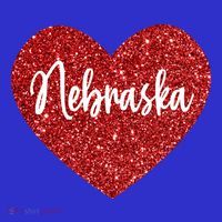 I Love Nebraska Usa Red Heart Gift Sweatshirt thumb 3