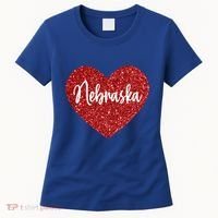 I Love Nebraska Usa Red Heart Gift Women's T-Shirt thumb 0