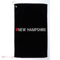 I Love New Hampshire Golf Towel thumb 0