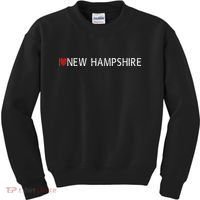 I Love New Hampshire Kids Sweatshirt thumb 0
