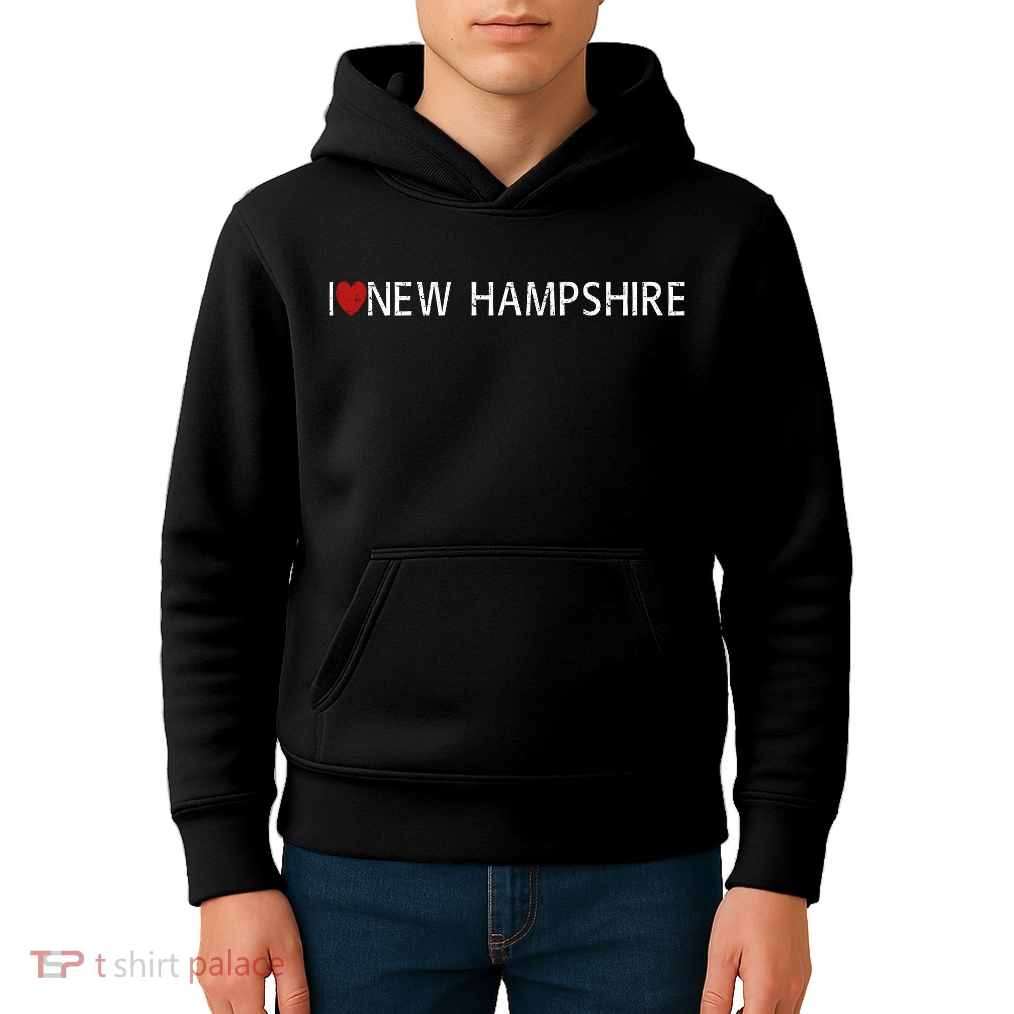 I Love New Hampshire Kids Hoodie