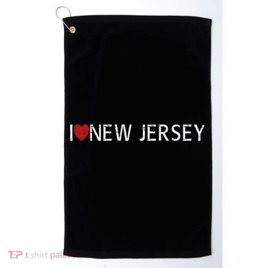 I Love New Jersey Golf Towel