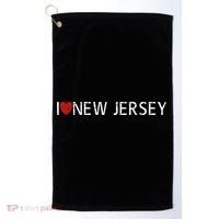 I Love New Jersey Golf Towel thumb 0