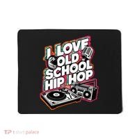 I Love Old School Hip Hop Urban Rap Music Novelty Graphic Mousepad thumb 0
