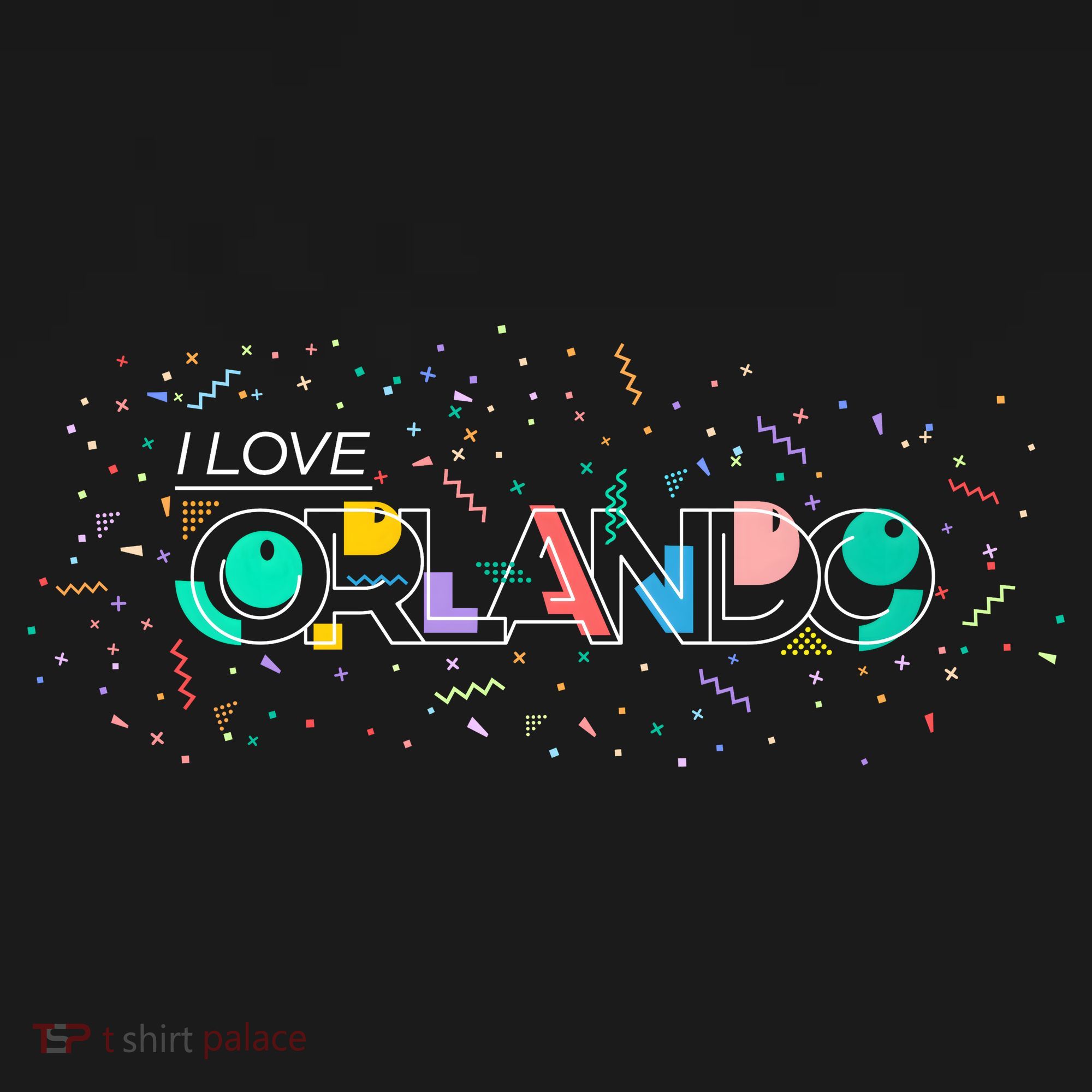 I Love Orlando Party Logo Apron