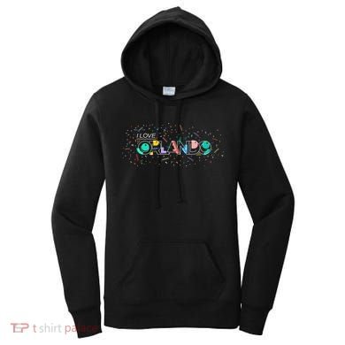 I Love Orlando Party Logo Women's Hoodie