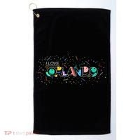I Love Orlando Party Logo Golf Towel thumb 0