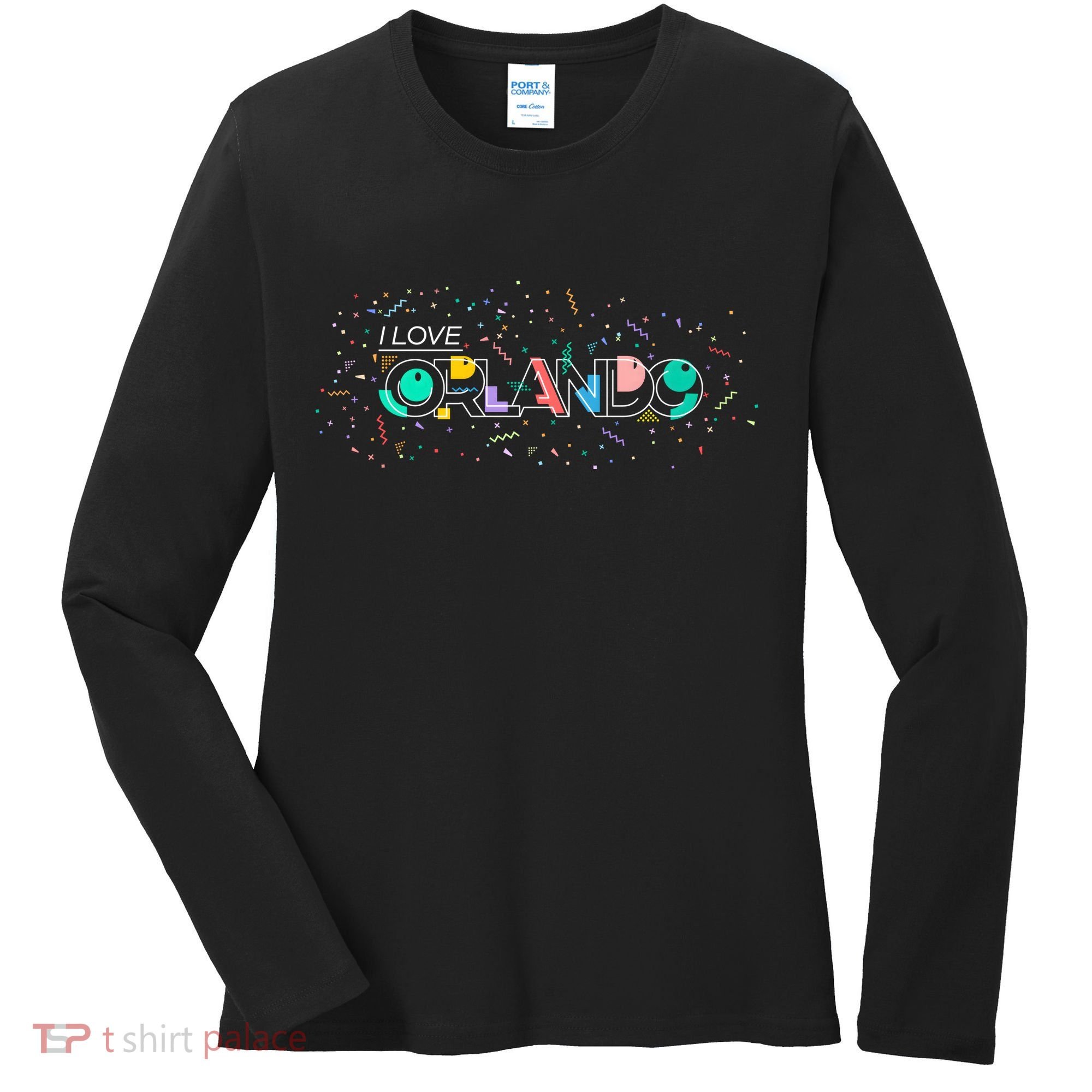 I Love Orlando Party Logo Women's Long Sleeve Shirt