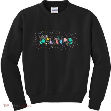I Love Orlando Party Logo Kids Sweatshirt