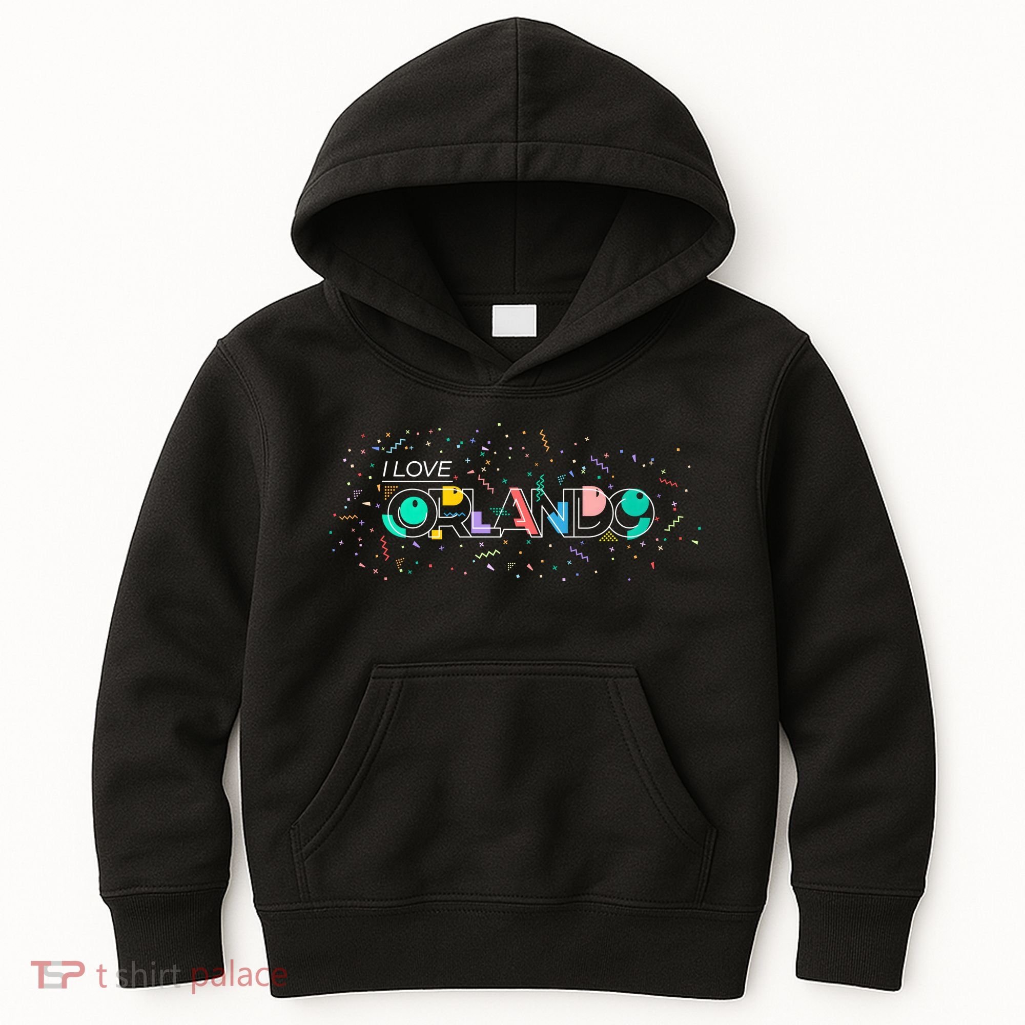 I Love Orlando Party Logo Kids Hoodie